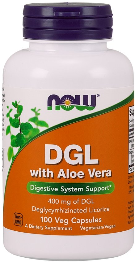 NOW Foods: DGL with Aloe Vera - 100 vcaps