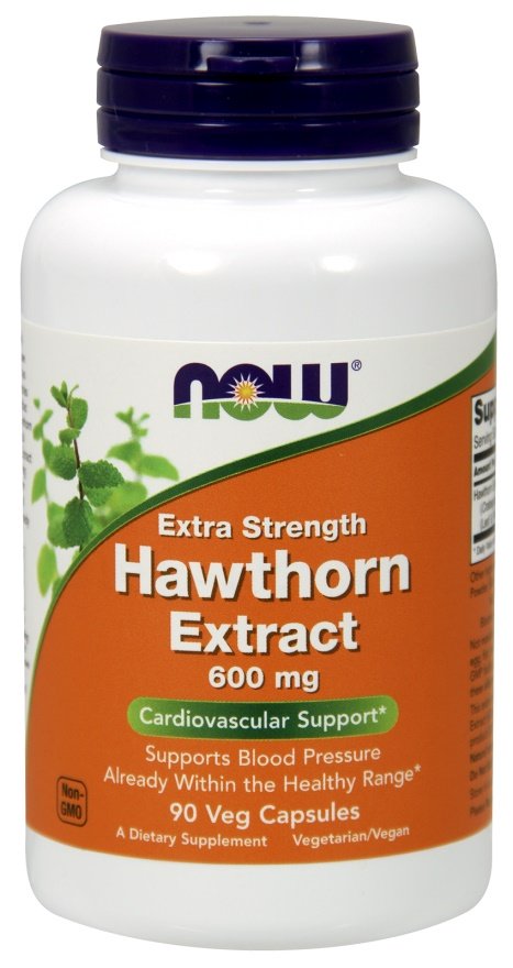 NOW Foods: Hawthorn Extract, 600mg Extra Strength - 90 vcaps