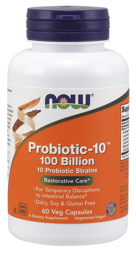 NOW Foods: Probiotic-10, 100 Billion - 60 vcaps