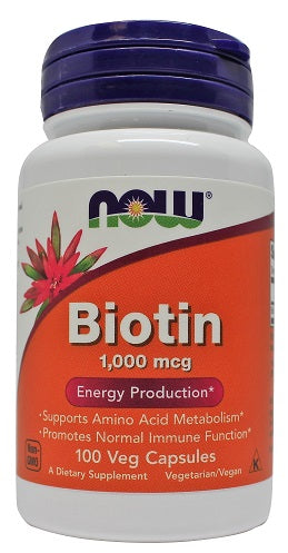 NOW Foods: Biotin, 1000mcg - 100 vcaps