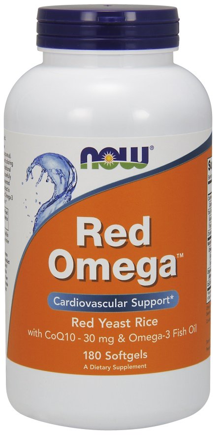 NOW Foods: Red Omega (Red Yeast Rice) - 180 softgels