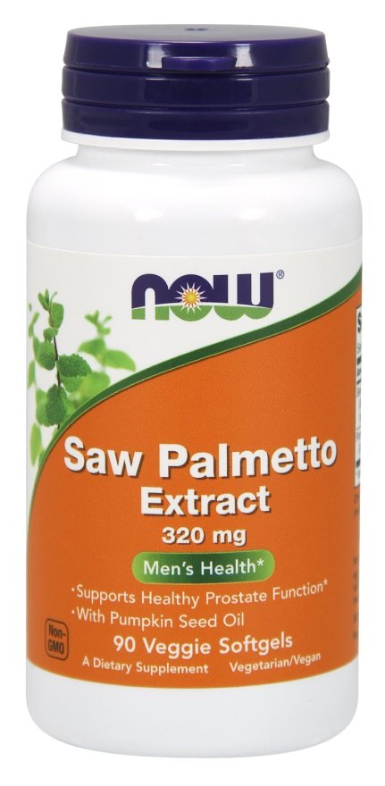 NOW Foods: Saw Palmetto Extract with Pumpkin Seed Oil, 320mg - 90 veggie softgels