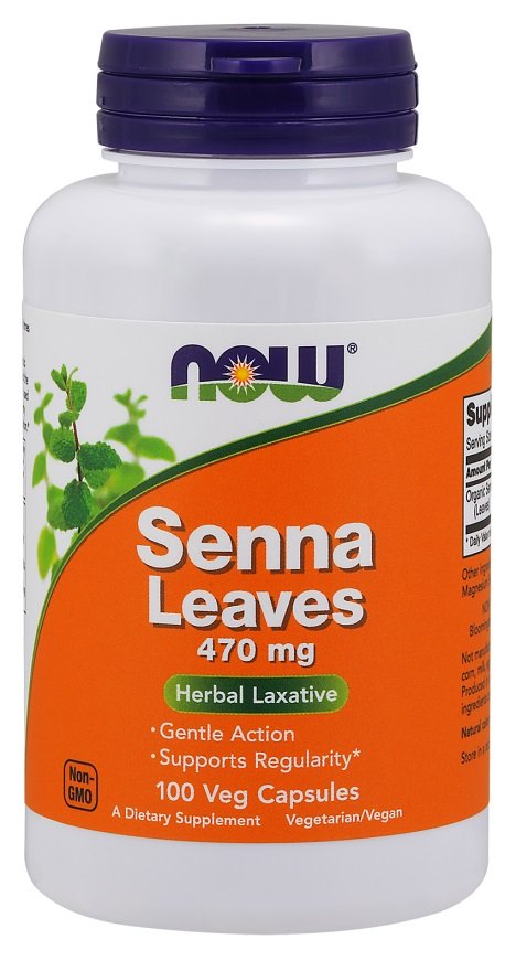 NOW Foods: Senna Leaves, 470mg - 100 vcaps