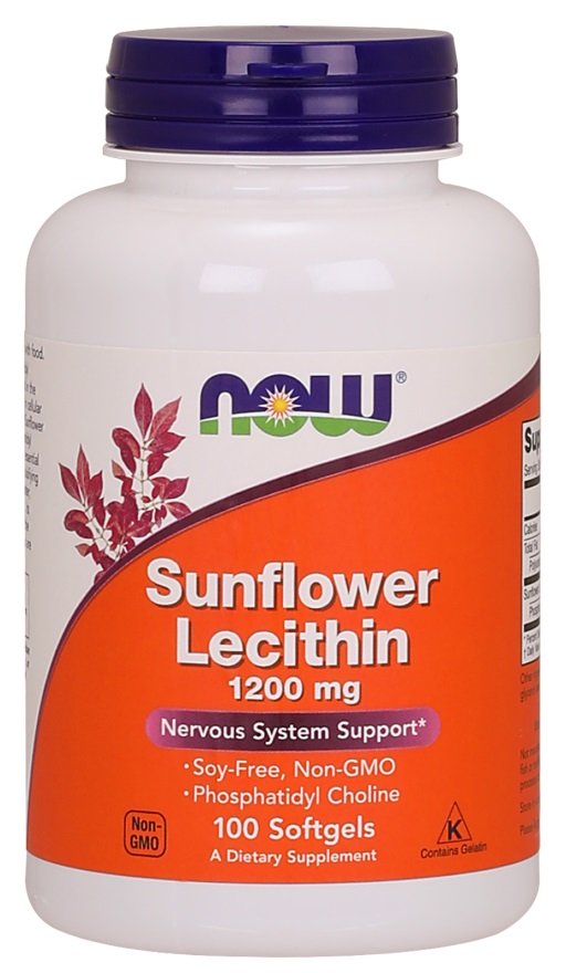 NOW Foods: Sunflower Lecithin, 1200mg - 100 softgels