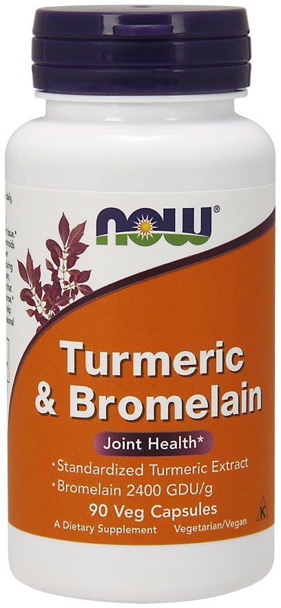 NOW Foods: Turmeric & Bromelain - 90 vcaps