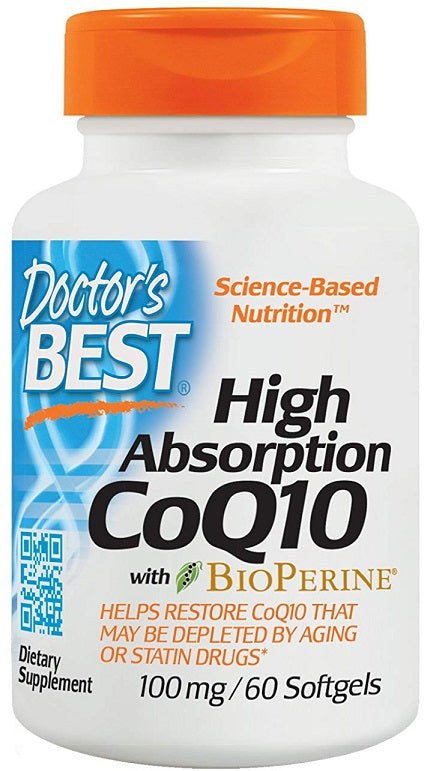 Doctor's Best: High Absorption CoQ10 with BioPerine, 100mg - 60 softgels