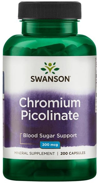 Swanson: Chromium Picolinate, 200mcg - 200 caps