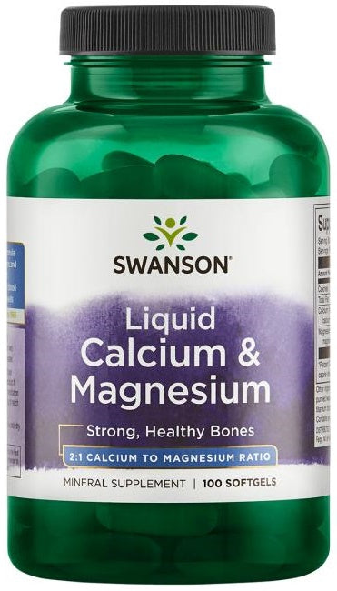 Swanson: Liquid Calcium & Magnesium - 100 softgels