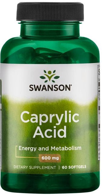 Swanson: Caprylic Acid, 600mg - 60 softgels