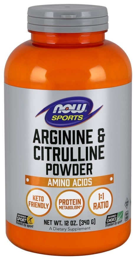 NOW Foods: Arginine & Citrulline, Powder - 340g