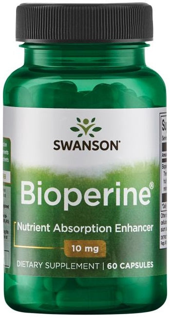 Swanson: Bioperine, 10mg - 60 caps