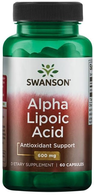 Swanson: Alpha Lipoic Acid, 600mg - 60 caps