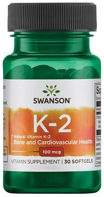 Swanson: Vitamin K-2 - Natural, 100mcg - 30 softgels