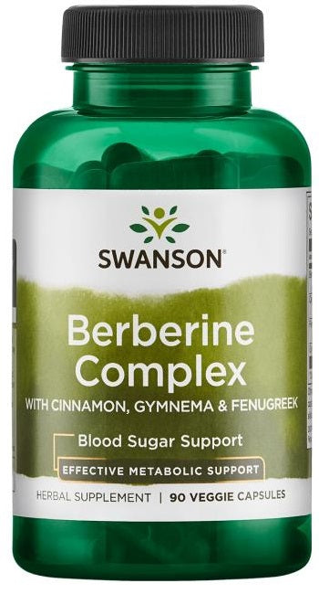 Swanson: Berberine Complex with Cinnamon, Gymnema & Fenugreek - 90 vcaps