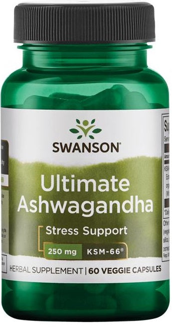 Swanson: Ashwagandha Ultimate KSM-66, 250mg - 60 vcaps