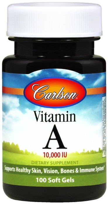 Carlson Labs: Vitamin A, 10 000 IU - 250 softgels