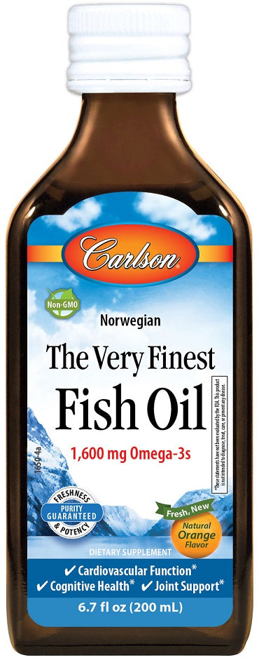 Carlson Labs: The Very Finest Fish Oil, Natural Lemon - 200 ml.