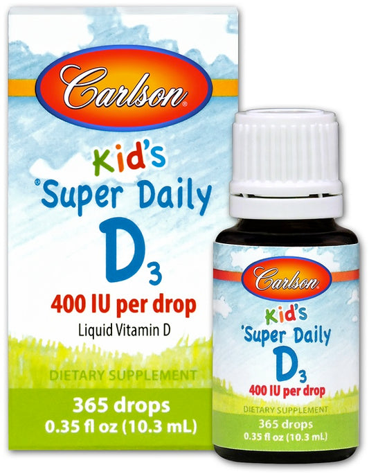 Carlson Labs: Kid's Super Daily D3, 400 IU - 10 ml.