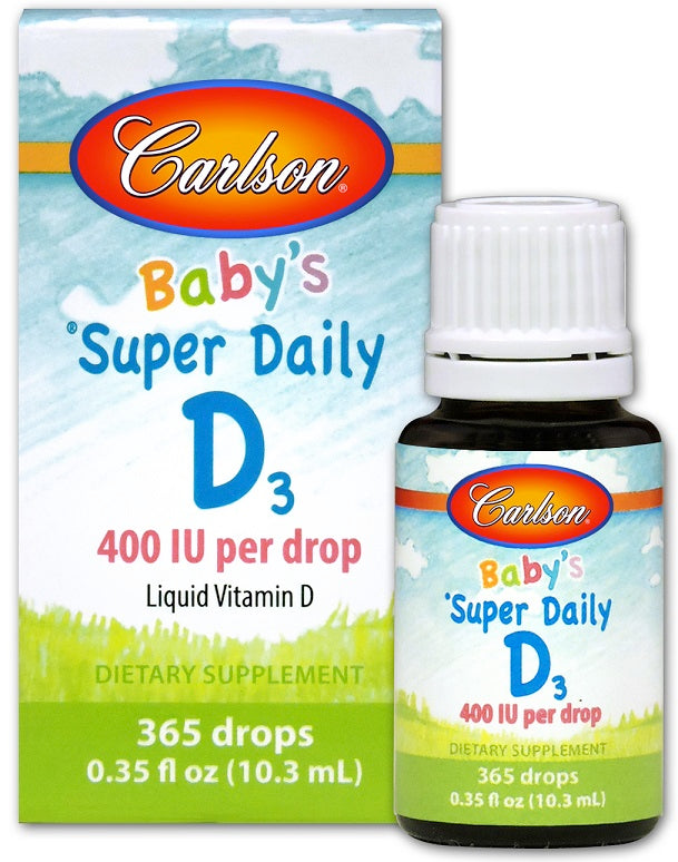 Carlson Labs: Baby's Super Daily D3, 400 IU - 10 ml.