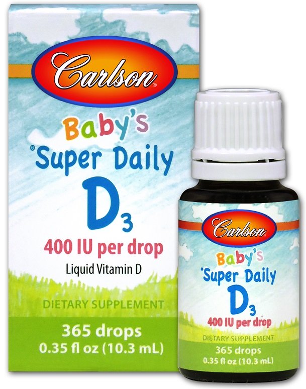 Carlson Labs: Baby's Super Daily D3, 400 IU - 10 ml.