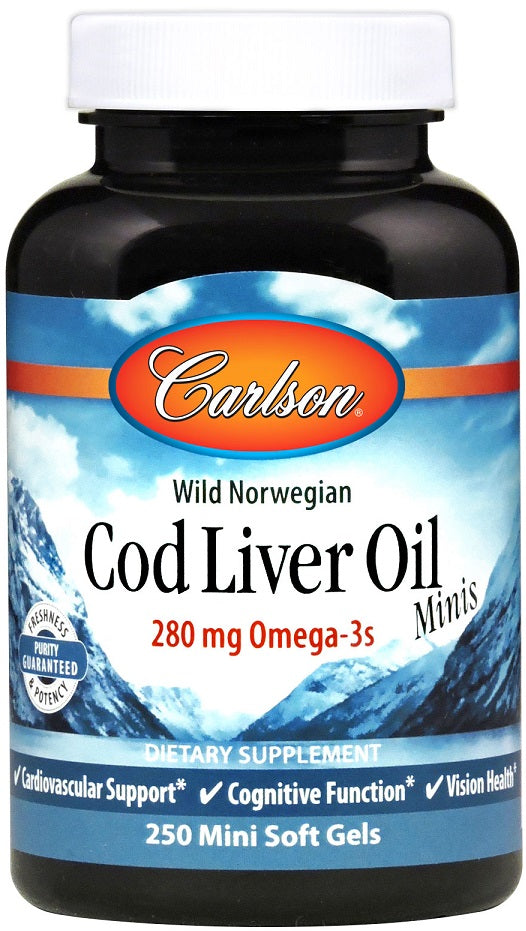 Carlson Labs: Cod Liver Oil Minis, 280mg - 250 mini softgels