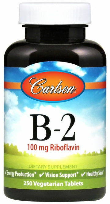 Carlson Labs: Vitamin B-2, 100mg - 100 vegetarian tablets