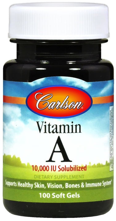 Carlson Labs: Vitamin A Solubilized, 10 000 IU - 100 softgels