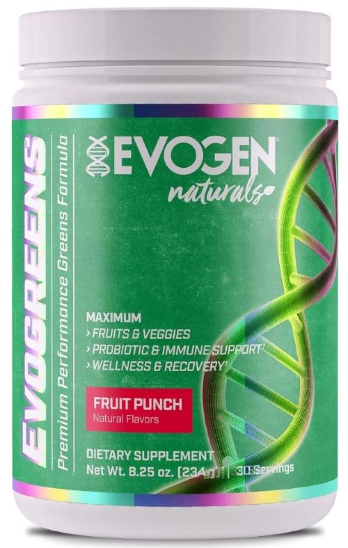 Evogen: Evogreens Naturals, Fruit Punch - 234g