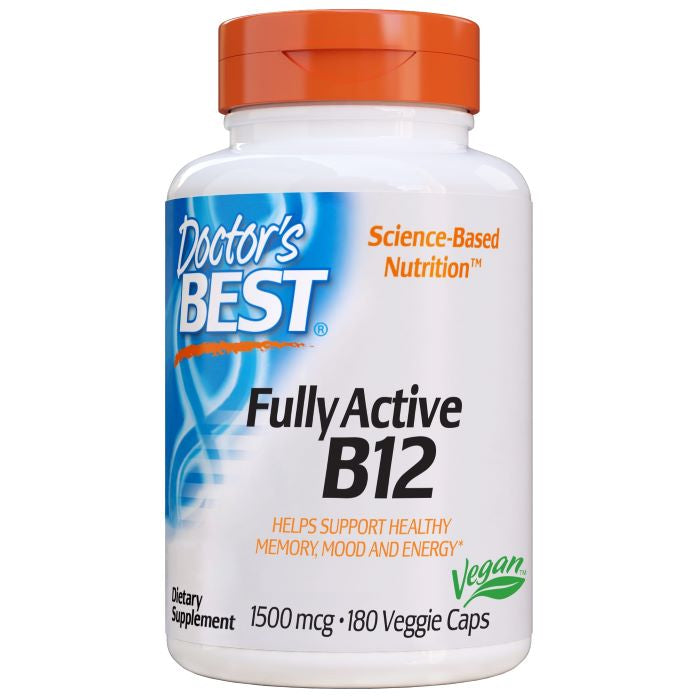 Doctor's Best: Fully Active B12, 1500mcg - 180 vcaps