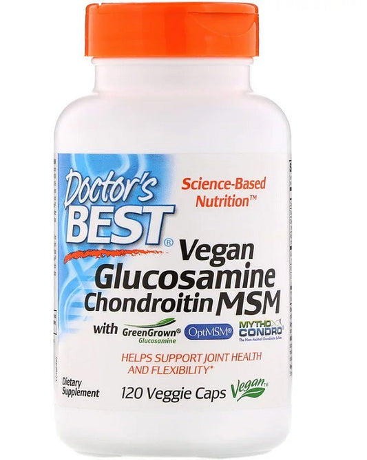 Doctor's Best: Vegan Glucosamine & Chondroitin & MSM - 120 vcaps