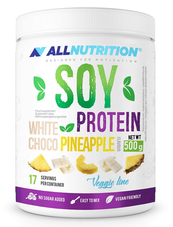 Allnutrition: Soy Protein, White Choco Pineapple - 500g