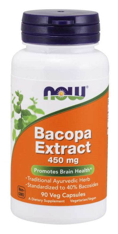 NOW Foods: Bacopa Extract, 450mg - 90 vcaps