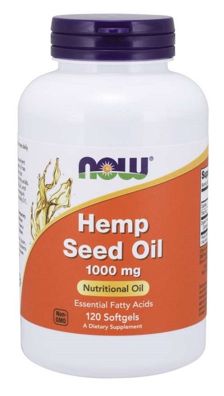 NOW Foods: Hemp Seed Oil, 1000mg - 120 softgels