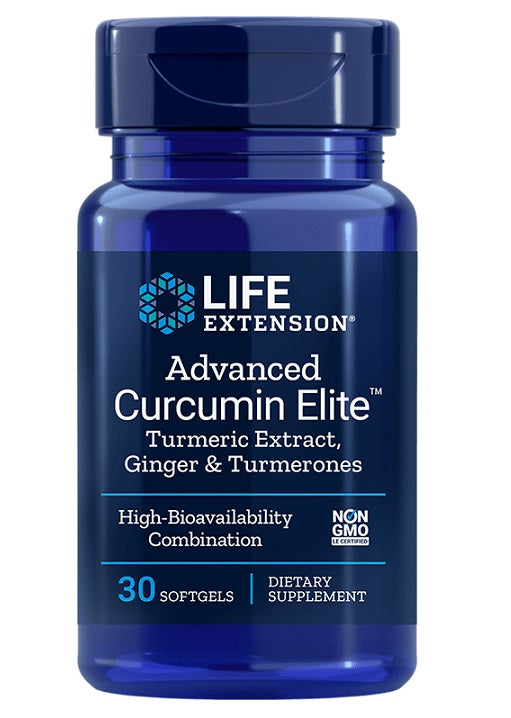 Life Extension: Advanced Curcumin Elite Turmeric Extract, Ginger & Turmerones - 30 softgels