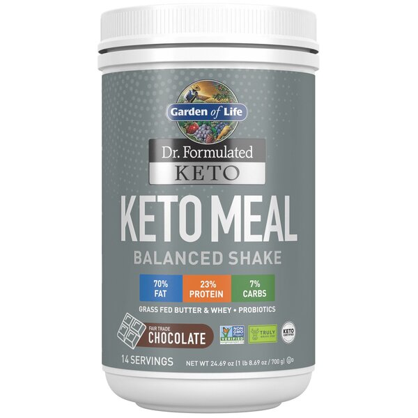 Garden of Life: Dr. Formulated Keto Meal, Chocolate - 700g