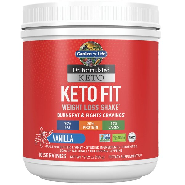 Garden of Life: Dr. Formulated Keto Fit, Vanilla - 355g