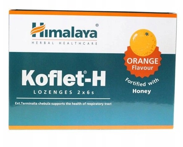 Himalaya: Koflet-H, Orange - 12 lozenges