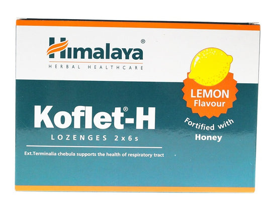 Himalaya: Koflet-H, Lemon - 12 lozenges