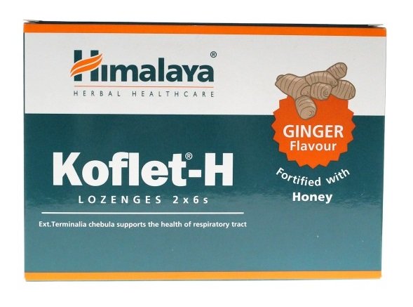 Himalaya: Koflet-H, Ginger - 12 lozenges