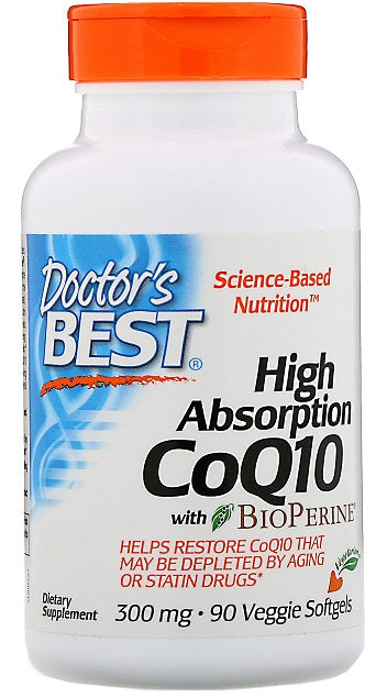 Doctor's Best: High Absorption CoQ10 with BioPerine, 300mg - 90 veggie softgels