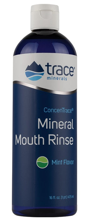 Trace Minerals: ConcenTrace Mineral Mouth Rinse, Mint - 473 ml.