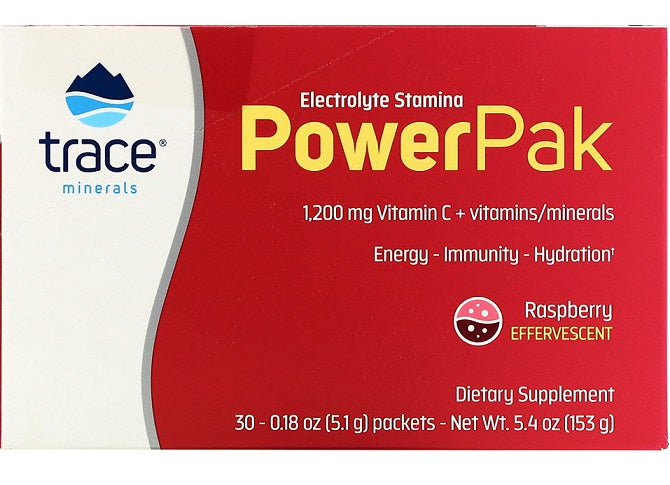 Trace Minerals: Electrolyte Stamina Power Pak, Raspberry - 30 packets