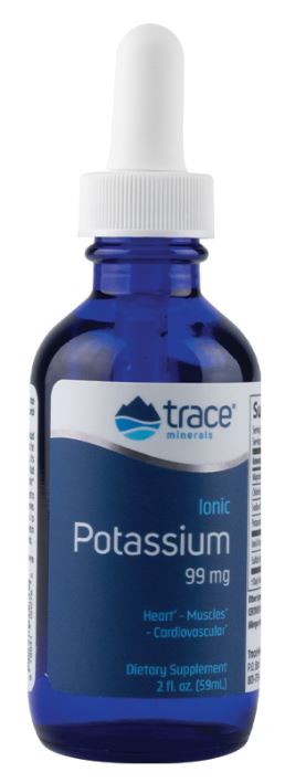 Trace Minerals: Ionic Potassium, 99mg - 59 ml.