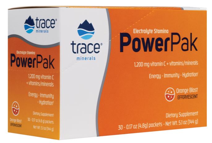 Trace Minerals: Electrolyte Stamina Power Pak, Orange Blast - 30 packets