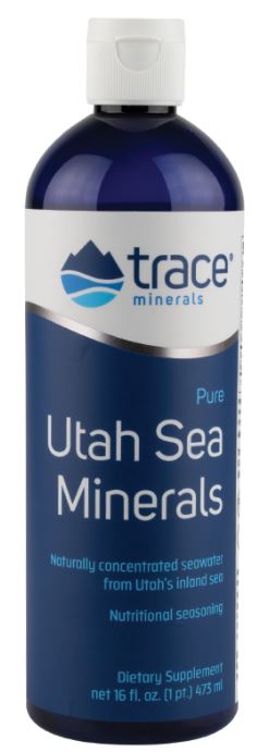 Trace Minerals: Utah Sea Minerals -  473 ml.