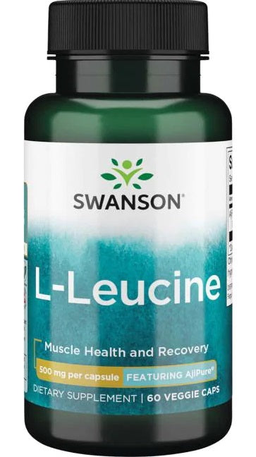 Swanson: AjiPure L-Leucine, 500mg - 60 vcaps