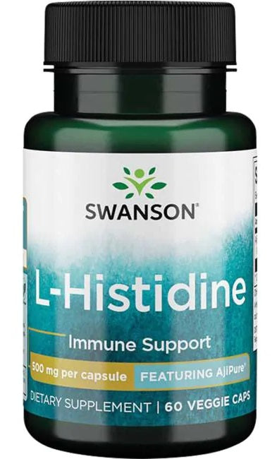 Swanson: AjiPure L-Histidine, 500mg - 60 vcaps