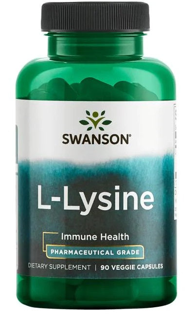 Swanson: AjiPure L-Lysine, 500mg - 90 vcaps