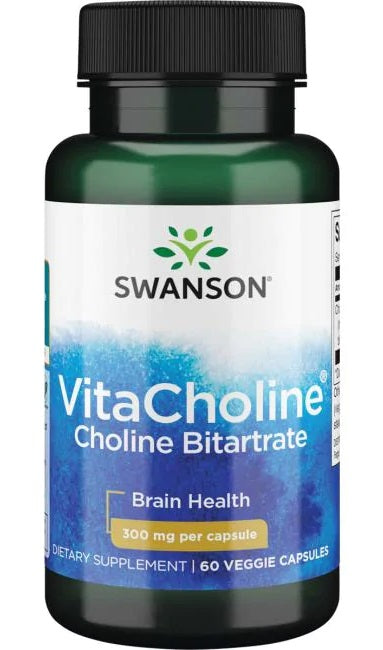 Swanson: VitaCholine Choline Bitartrate, 300mg - 60 vcaps