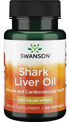 Swanson: Shark Liver Oil, 550mg - 60 softgels